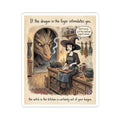 "Witch In The Kitchen" Funny Dragon Sticker - Feminist Fantasy Vinyl Decal & Dating Humor