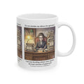 "Least Amount of Paperwork" Funny Office Mug - Dark Academia & Corporate Goth Gift