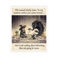 "Monster Taco" Funny Witch Sticker - Occult Humor Vinyl Decal & Foodie Gift
