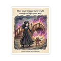 "Light Your Way" Funny Goth Sticker - Breakup Humor Vinyl Decal & Empowerment Gift