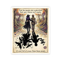 "Silence Full of Crows" Funny Witch Sticker - Introvert Love Vinyl Decal & Best Friend Gift