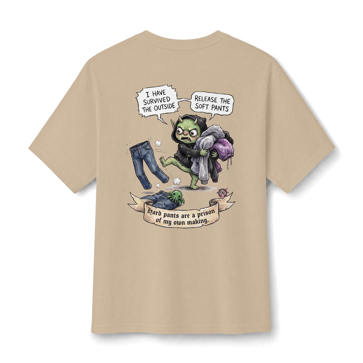 Cozy Introvert "Soft Pants" T-Shirt - Lightweight Cotton & Itch-Free Comfort