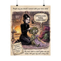 Funny "Inner Child" Feral Goblin Matte Poster - Dark Humor Home Decor & Archival Quality Print