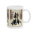 "Silence Full of Crows" Mug - Whimsical Witchy Art & Glossy White Ceramic for Best Friends