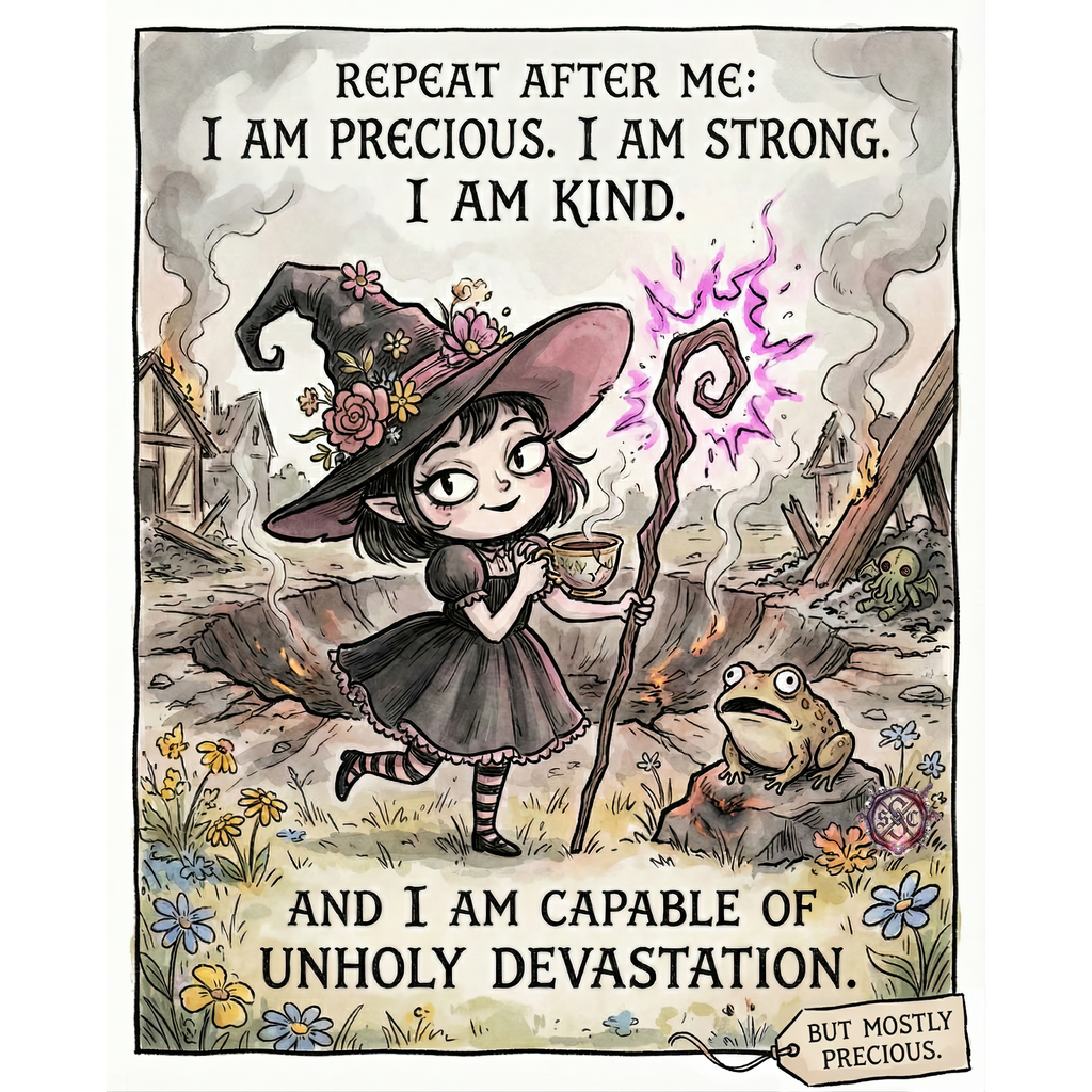 “I Am Precious" Mug -  Funny Witch Affirmation & Dark Humor Coffee Cup