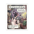 "Smol Horrors" Funny Goth Sticker - Eldritch Humor Vinyl Decal & Spooky Cute Gift