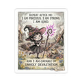 "I Am Precious" Funny Witch Sticker - Self Affirmation Vinyl Decal & Empowerment Gift
