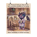 Funny "Stardust and Chaos" Matte Poster - Introvert Home Decor & Archival Quality Print