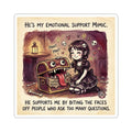 "Emotional Support Mimic" Funny Sticker - RPG Humor Vinyl Decal & Introvert Gift