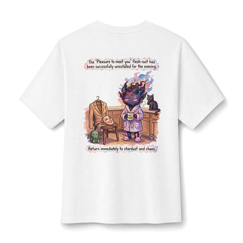 "Stardust and Chaos" Witch T-Shirt - Dark Humor Graphic Tee & Cozy Alternative Apparel