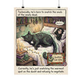 "Scottish Cat-Sith" Witchy Matte Paper Poster for Dark Humor Home Decor