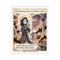 "Divine Chaos" Funny Goth Sticker - Religious Humor Vinyl Decal & Anti-Hero Gift