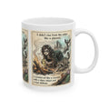 "Feral Survivor" Mug - Funny Dark Humor Ceramic Coffee Cup & Witchy Goth Gift